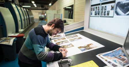 Sylvain Héraud, impression du livre chez Escourbiac