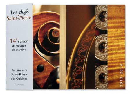Clefs de Saint Pierre, programe saison 2013-2014, réalisation Escourbiac l'imprimeur