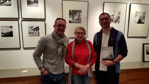 John Briens, Marie-Jo Masse et Thomas Chauvin au finissage de l'exposition So Small