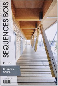 Séquences bois n°112, Chantiers courts, couverture