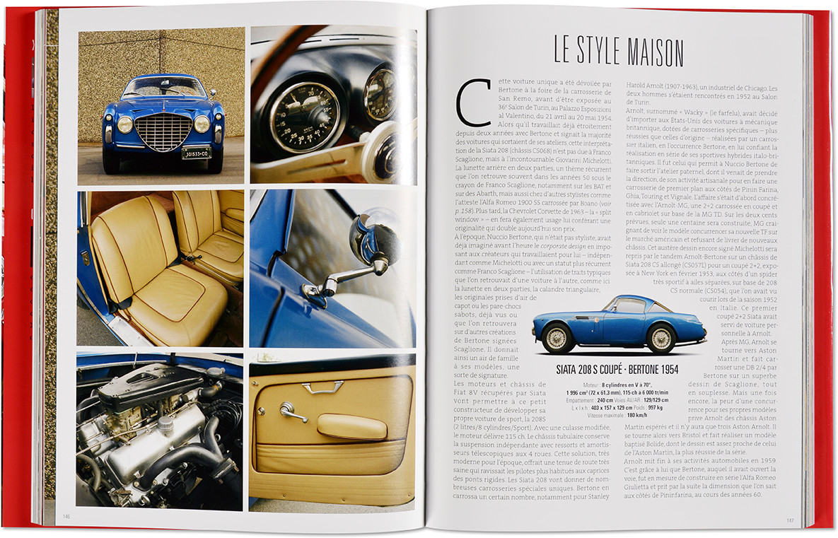 Berlinetta '50s, coupés rares italiens des années cinquante, Xavie de Nombel et Christian Descombes, Camino Verde, intérieur livre ouvert