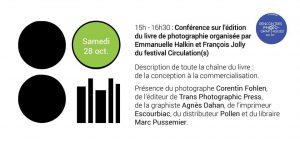 Conférence sur l'édition du livre de photographie