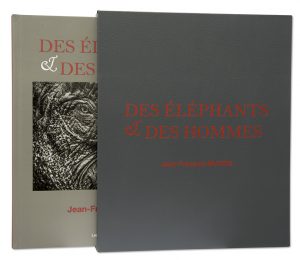 Des éléphants & des hommes, Jean-François Mutzig, coffret + livre, Atelier façonnage d'exception