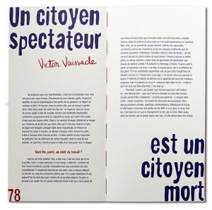 Mai 2018 - Dernier inventaire avant révolution, Les cahiers de l'asphalte, intérieur