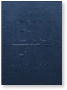 Tout est bleu, catalogue d'exposition, Maison Bucherer, couverture