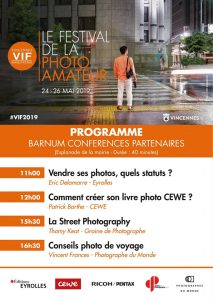 VIncennes Images Festival 2019, 3ème édition, conférences partenaires