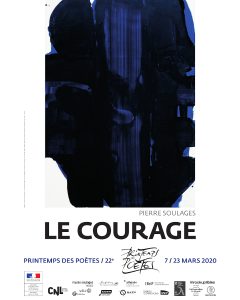 Affiche Pierre Soulages Printemps des Poètes 2020