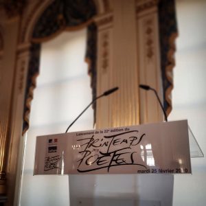 Lancement du Printemps des Poètes 2020 au Ministère de la culture, Paris