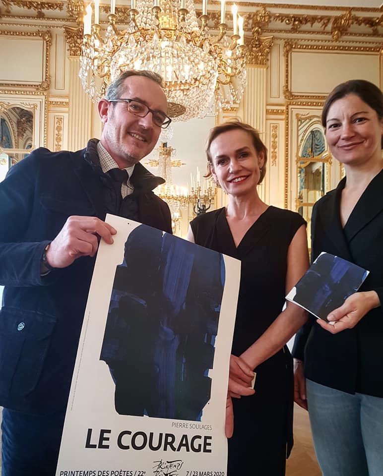 Lancement du Printemps des Poètes 2020 au Ministère de la culture, Paris