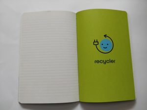 Carnet de notes Ecosystèmes, réemployer, recycler, protéger, intérieur