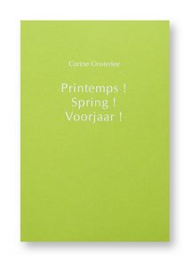 Printemps, Corine Oosterlee, couverture