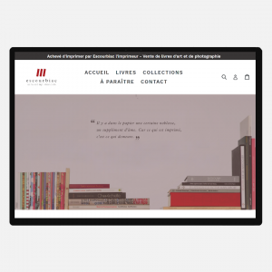 Achevé d'imprimer, vente de livres d'art et de photographie achevés d'imprimer chez Escourbiac l'imprimeur