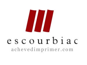Logo Achevé d'Imprimer, plateforme de vente d'Escourbiac l'imprimeur