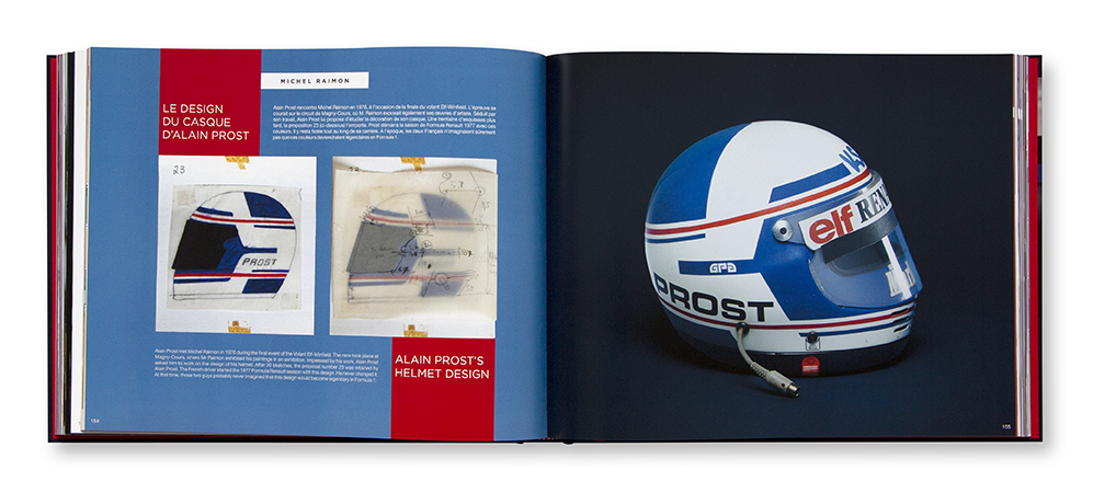 Formula Helmet, la légende des casques 1969-1999, Version Alain Prost, Bruno Bayol, édition RedRunner, intérieur