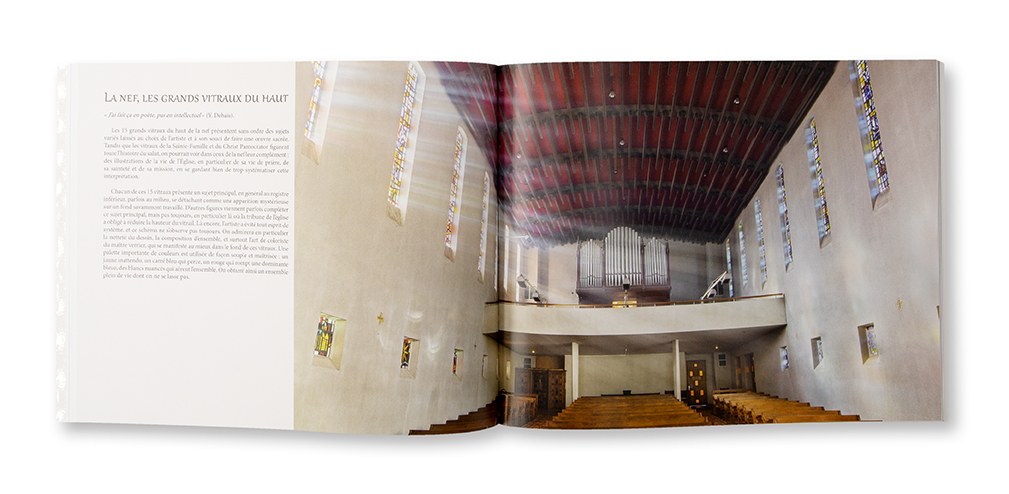 Les vitraux de l'Abbaye de Randol, l'oeuvre de Yves Dehais, éditions du Randol, intérieur