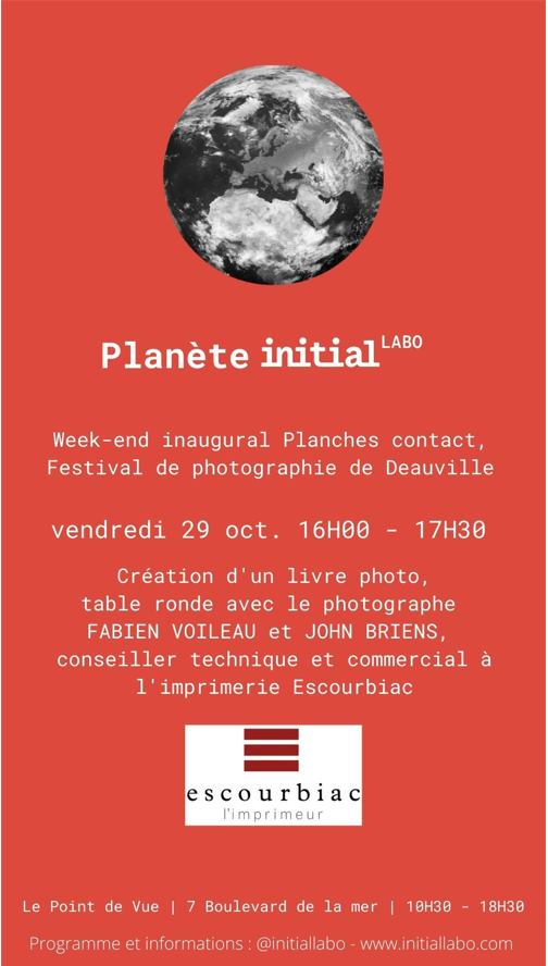 Invitation table ronde Création d'un livre photo, Planches Contact 2021, Deauville