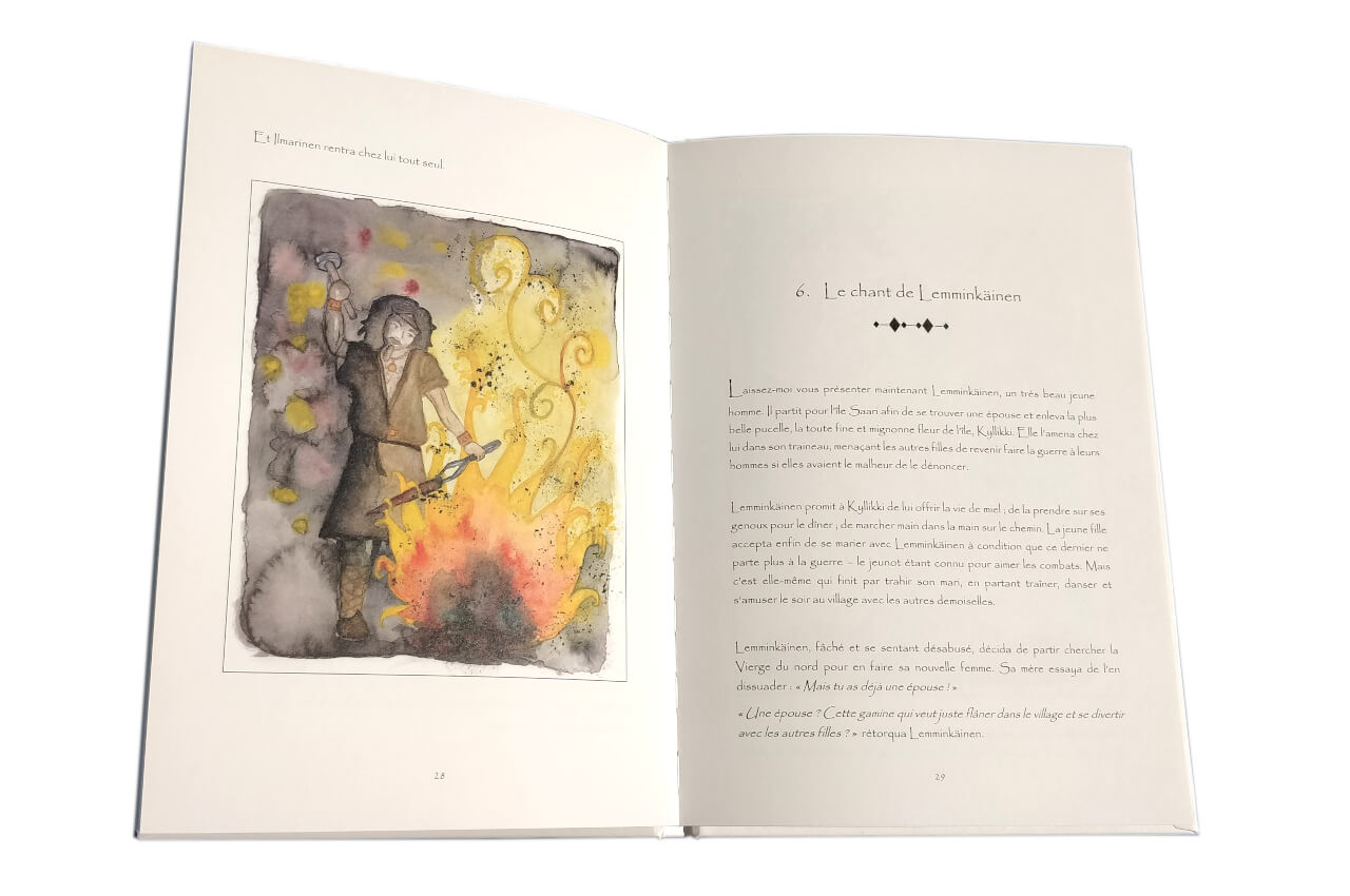Kalevala, Mythes et légendes finnois, adaptation française et illustrations de Nanna DesNeiges, couverture