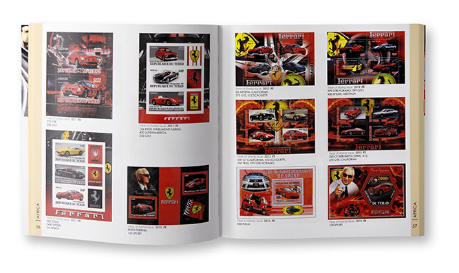 Ferrari Stamps | Timbres Ferrari - Albert Meunier - AM Books